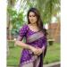 Picture of Well Formed Silk Dark Orchid Saree