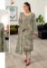 Picture of Fine Georgette Grey Straight Cut Salwar Kameez