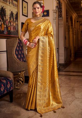 Picture of Resplendent Silk Chocolate Saree