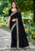 Picture of Charming Georgette Black Saree