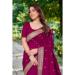 Picture of Shapely Georgette Medium Violet Red Saree