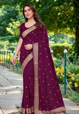 Picture of Ideal Georgette Maroon Saree