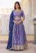 Picture of Lovely Chiffon Dark Slate Blue Lehenga Choli