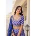 Picture of Lovely Chiffon Dark Slate Blue Lehenga Choli