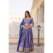 Picture of Lovely Chiffon Dark Slate Blue Lehenga Choli