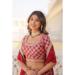 Picture of Pleasing Chiffon Crimson Lehenga Choli