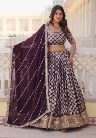 Picture of Amazing Chiffon Dim Gray Lehenga Choli