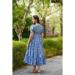 Picture of Splendid Rayon Cornflower Blue Kurtis & Tunic