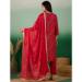 Picture of Exquisite Silk Maroon Straight Cut Salwar Kameez