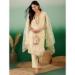 Picture of Silk Pale Golden Rod Straight Cut Salwar Kameez