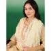 Picture of Silk Pale Golden Rod Straight Cut Salwar Kameez