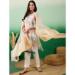 Picture of Resplendent Silk White Straight Cut Salwar Kameez