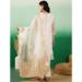 Picture of Resplendent Silk White Straight Cut Salwar Kameez