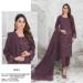 Picture of Georgette Dim Gray Straight Cut Salwar Kameez