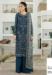 Picture of Georgette Midnight Blue Straight Cut Salwar Kameez