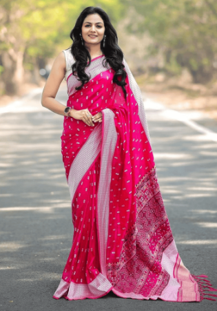 Picture of Splendid Silk Deep Pink Saree