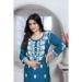 Picture of Excellent Rayon Midnight Blue Kurtis & Tunic