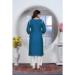 Picture of Excellent Rayon Midnight Blue Kurtis & Tunic