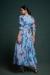 Picture of Georgette & Organza Steel Blue Readymade Salwar Kameez