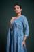 Picture of Georgette & Organza Light Steel Blue Readymade Salwar Kameez