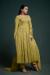 Picture of Georgette & Organza Dark Khaki Readymade Salwar Kameez