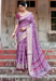 Picture of Beautiful Silk Dark Orchid Saree