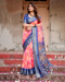 Picture of Sublime Silk Dark Salmon Saree