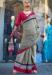 Picture of Charming Crepe & Satin Grey Saree