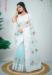 Picture of Fine Organza Cadet Blue Saree