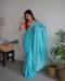 Picture of Sublime Georgette Medium Turquoise Saree