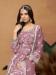 Picture of Organza Rosy Brown Straight Cut Salwar Kameez