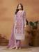 Picture of Organza Rosy Brown Straight Cut Salwar Kameez