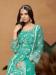 Picture of Organza Cadet Blue Straight Cut Salwar Kameez