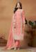 Picture of Organza Burly Wood Straight Cut Salwar Kameez