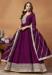 Picture of Appealing Silk Purple Anarkali Salwar Kameez