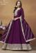 Picture of Grand Silk Purple Anarkali Salwar Kameez