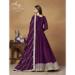 Picture of Grand Silk Purple Anarkali Salwar Kameez