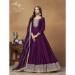 Picture of Grand Silk Purple Anarkali Salwar Kameez