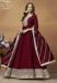 Picture of Charming Silk Maroon Anarkali Salwar Kameez