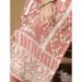 Picture of Organza Dark Salmon Straight Cut Salwar Kameez