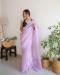 Picture of Enticing Organza Light Steel Blue Saree