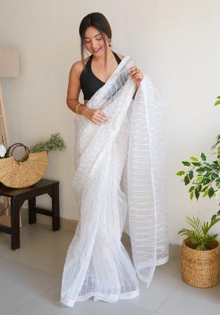 Picture of Statuesque Organza White Saree