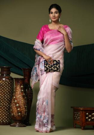 Picture of Excellent Organza Thistle Saree