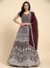 Picture of Classy Georgette Saddle Brown Lehenga Choli