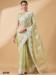 Picture of Resplendent Chiffon Dark Khaki Saree