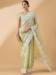 Picture of Resplendent Chiffon Dark Khaki Saree