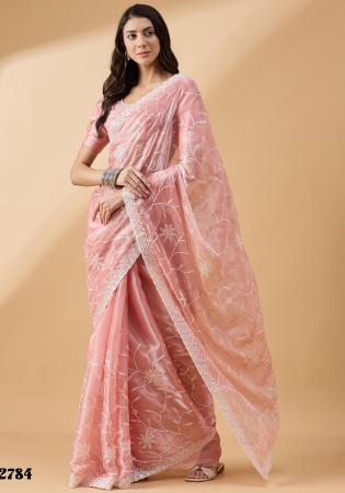 Picture of Gorgeous Chiffon Tan Saree