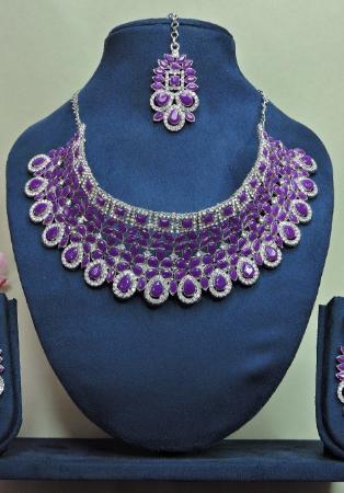 Picture of Well Formed Purple Necklace Set