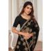 Picture of Gorgeous Net & Silk Black Saree