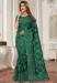 Picture of Wonderful Net & Silk Forest Green Saree